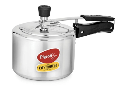 Pigeon by Stovekraft 3 Litre Favourite Aluminium Inner Lid Induction Base Pressure Cooker (Silver) BIS Certified